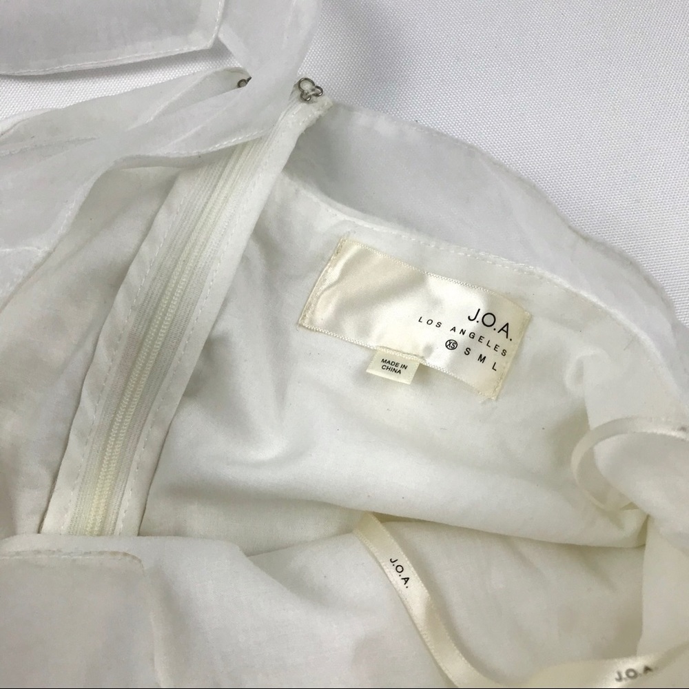 J.O.A. White Organza Tiered Dress - Picture 4 of 7